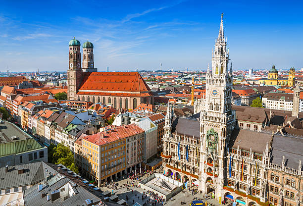 city hall at the Marienplatz in Munich, Germany